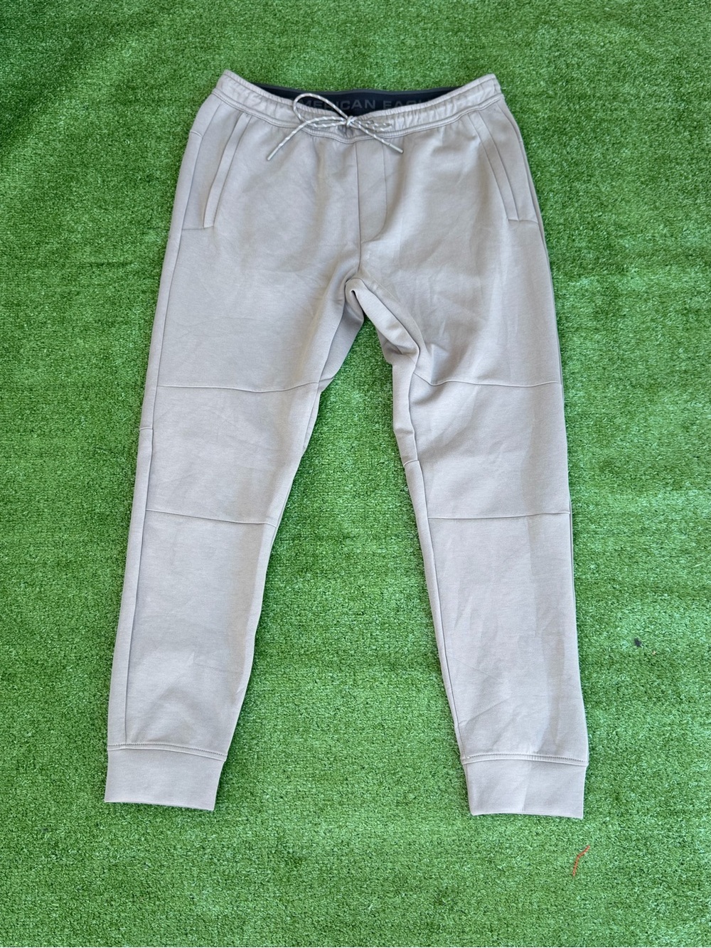 American Eagle Outfitters Men's Jogger Pants in Light Taupe